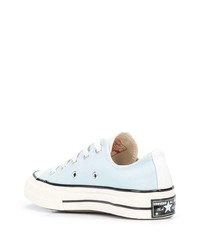 Baskets basses en toile vert menthe Converse