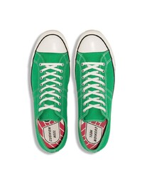 Baskets basses en toile vertes Converse