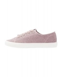 Baskets basses en toile violet clair Only