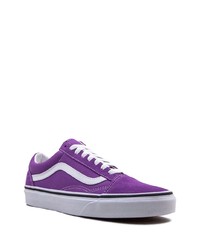 Baskets basses en toile violettes Vans