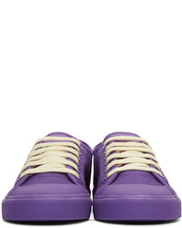 Baskets basses en toile violettes Raf Simons