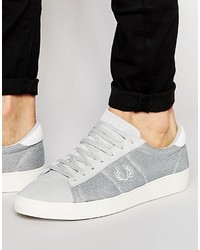 Baskets basses grises Fred Perry