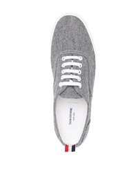 Baskets basses grises Thom Browne