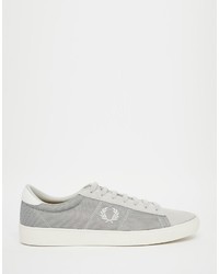 Baskets basses grises Fred Perry