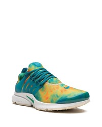 Baskets basses imprimé tie-dye bleu canard Nike