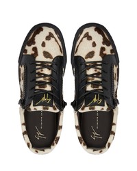 Baskets basses imprimées beiges Giuseppe Zanotti