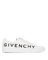 Baskets basses imprimées blanches et noires Givenchy