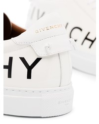 Baskets basses imprimées blanches et noires Givenchy