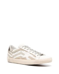 Baskets basses imprimées blanches Golden Goose