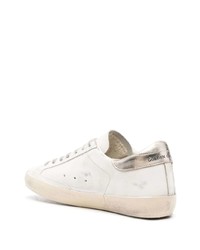 Baskets basses imprimées blanches Golden Goose