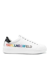 Baskets basses imprimées blanches Karl Lagerfeld