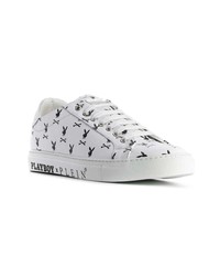 Baskets basses imprimées blanches Philipp Plein