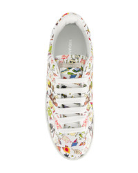 Baskets basses imprimées blanches DSQUARED2