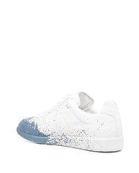 Baskets basses imprimées blanches Maison Margiela