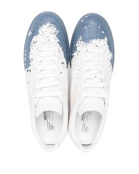 Baskets basses imprimées blanches Maison Margiela