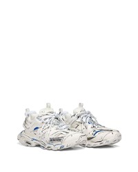 Baskets basses imprimées blanches Balenciaga