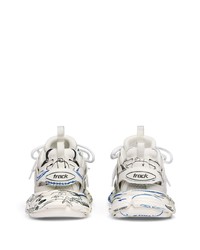 Baskets basses imprimées blanches Balenciaga