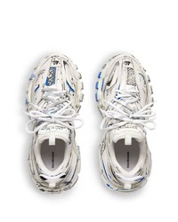 Baskets basses imprimées blanches Balenciaga