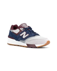 Baskets basses imprimées bleu marine New Balance