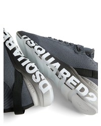 Baskets basses imprimées gris foncé DSQUARED2