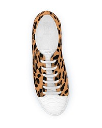 Baskets basses imprimées léopard marron clair Swear
