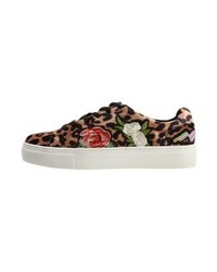 Baskets basses imprimées léopard marron Steve Madden