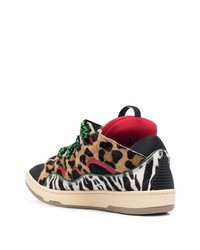 Baskets basses imprimées multicolores Lanvin