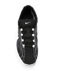 Baskets basses imprimées noires et blanches Nike