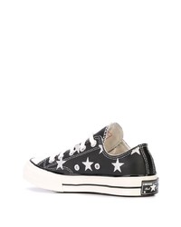 Baskets basses imprimées noires Converse