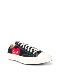 Baskets basses imprimées noires Comme Des Garcons Play