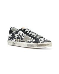 Baskets basses imprimées noires Golden Goose Deluxe Brand