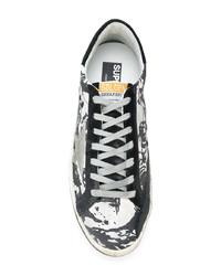 Baskets basses imprimées noires Golden Goose Deluxe Brand