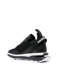 Baskets basses imprimées noires DSQUARED2