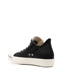 Baskets basses imprimées noires Rick Owens DRKSHDW