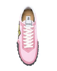 Baskets basses imprimées roses Kenzo