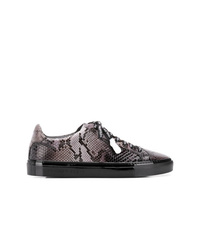 Baskets basses imprimées serpent noires Philipp Plein