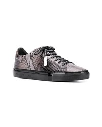 Baskets basses imprimées serpent noires Philipp Plein