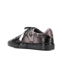 Baskets basses imprimées serpent noires Philipp Plein