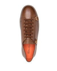 Baskets basses marron Santoni