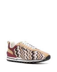 Baskets basses marron Missoni