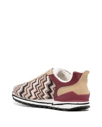 Baskets basses marron Missoni