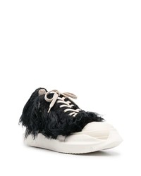 Baskets basses noires et blanches Rick Owens DRKSHDW