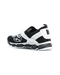 Baskets basses noires et blanches Plein Sport