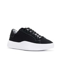 Baskets basses noires et blanches Y-3