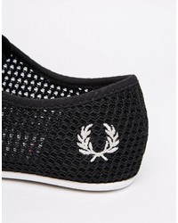 Baskets basses noires Fred Perry