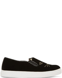 Baskets basses noires Charlotte Olympia