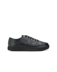 Baskets basses noires Emporio Armani