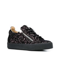 Baskets basses noires Giuseppe Zanotti Design