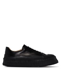 Baskets basses noires Jil Sander