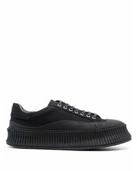 Baskets basses noires Jil Sander